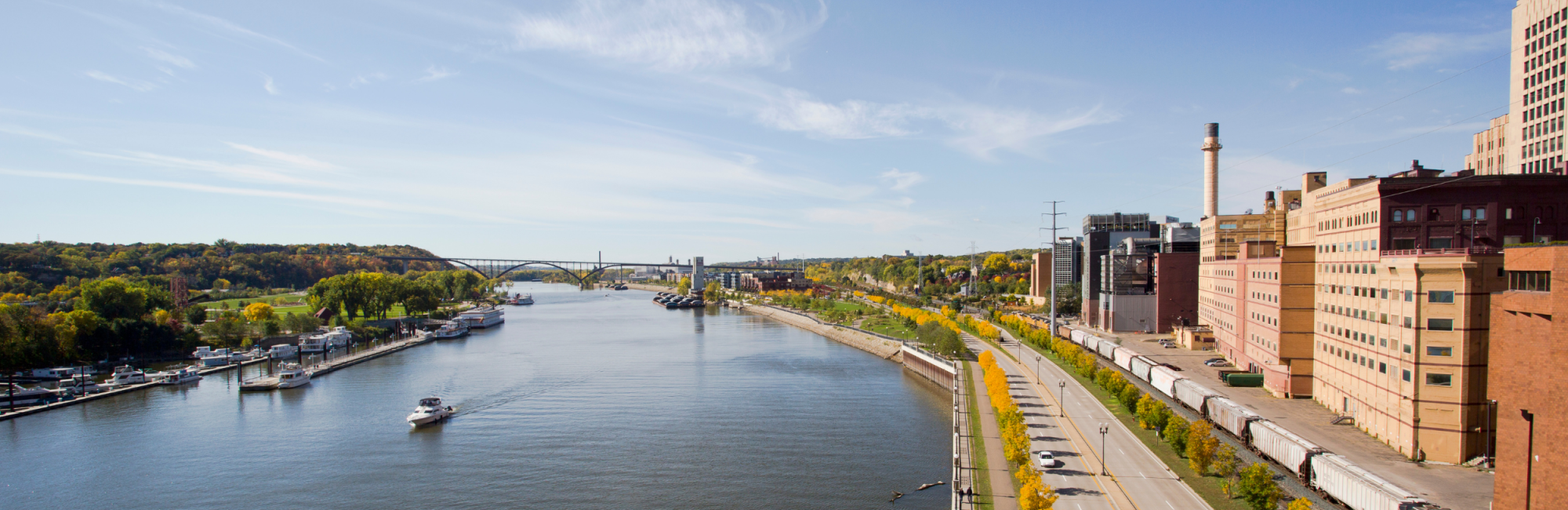 Mississippi River in Downtown St. Paul